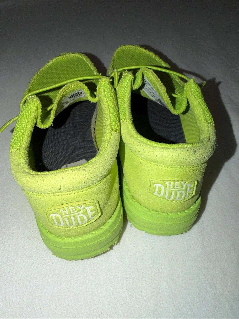 Hey Dude Men’s Casual Slip-Ons in Lime Green